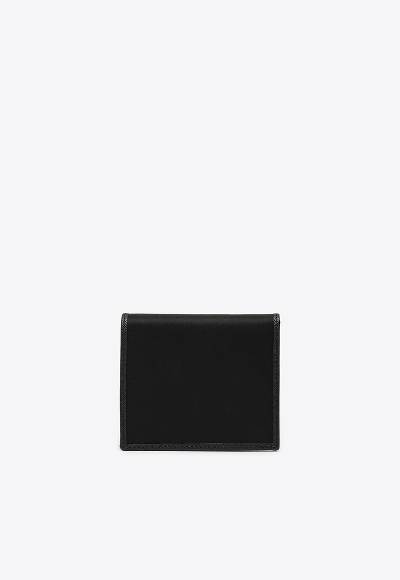 Prada Triangle Logo Re-Nylon Bi-Fold Wallet Black 2MO0042DMH/P_PRADA-F0002