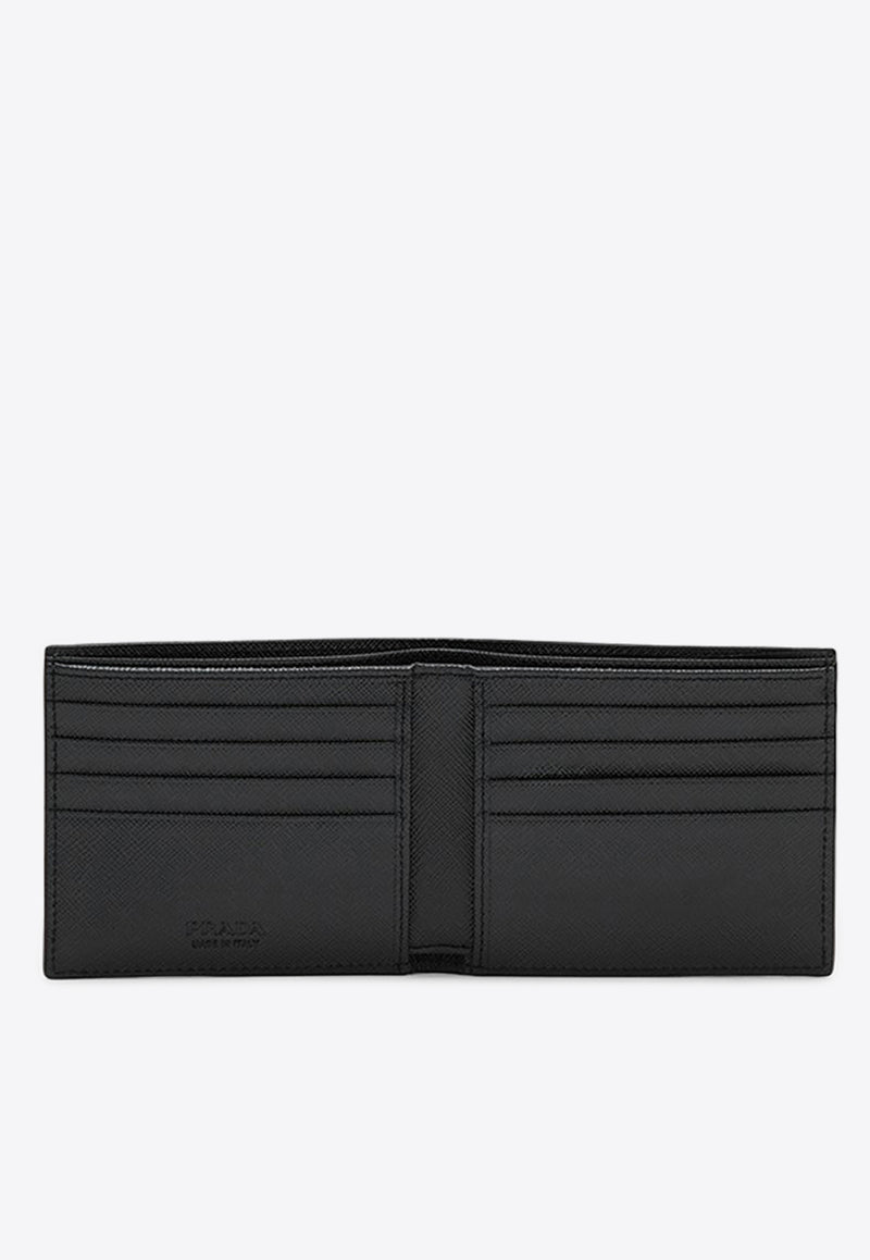 Prada Logo Lettering Saffiano Leather Wallet Black 2MO5132FPJ/P_PRADA-F0G52