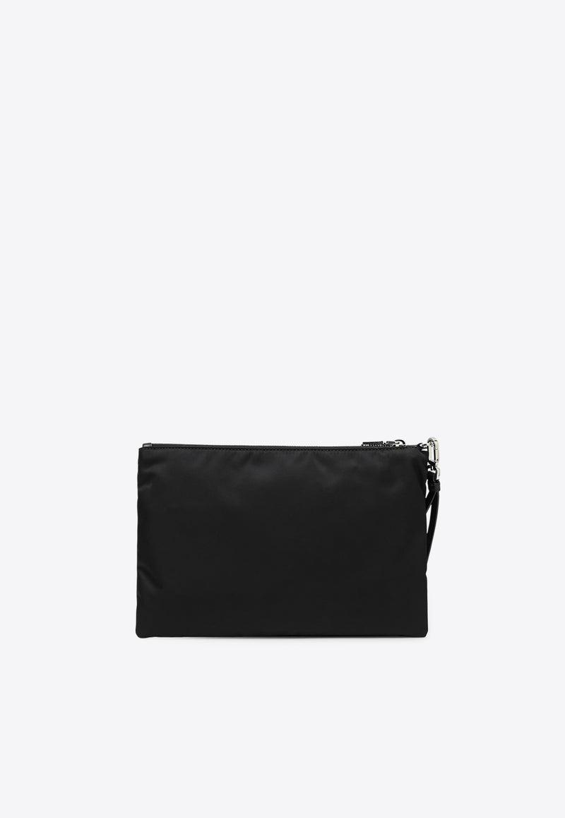 Prada Small Re-Nylon Pouch Bag Black 2NH0062DMH/O_PRADA-F0002