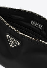 Prada Small Re-Nylon Pouch Bag Black 2NH0062DMH/O_PRADA-F0002