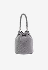 Marc Jacobs The Mini All-Over Rhinestone Bucket Bag Silver 2P4HCR017H03-991SILVER