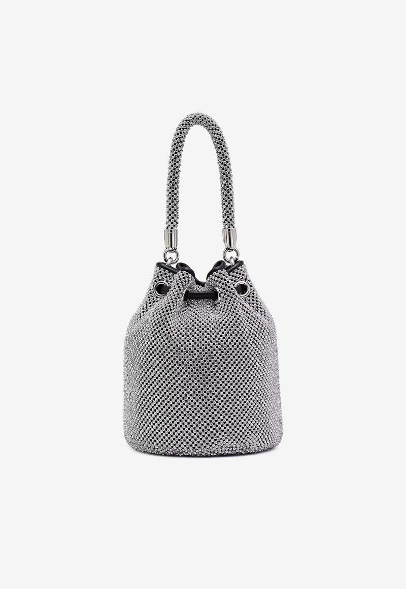 Marc Jacobs The Mini All-Over Rhinestone Bucket Bag Silver 2P4HCR017H03-991SILVER