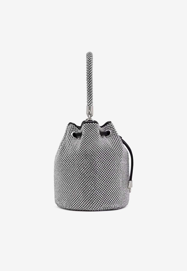 Marc Jacobs The Mini All-Over Rhinestone Bucket Bag Silver 2P4HCR017H03-991SILVER