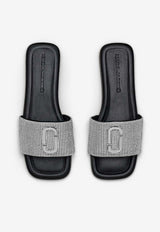 Marc Jacobs J Marc Crystal-Embellished Slides 2R3FFS006F05BLACK MULTI