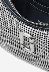 Marc Jacobs Small Curve Crystal-Embellished Shoulder Bag 2R3HSH056H01SILVER