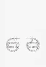 Marc Jacobs Small J Marc Crystal-Embellished Earrings 2R3JER001J12SILVER