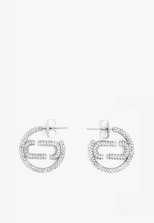 Marc Jacobs Small J Marc Crystal-Embellished Earrings 2R3JER001J12SILVER