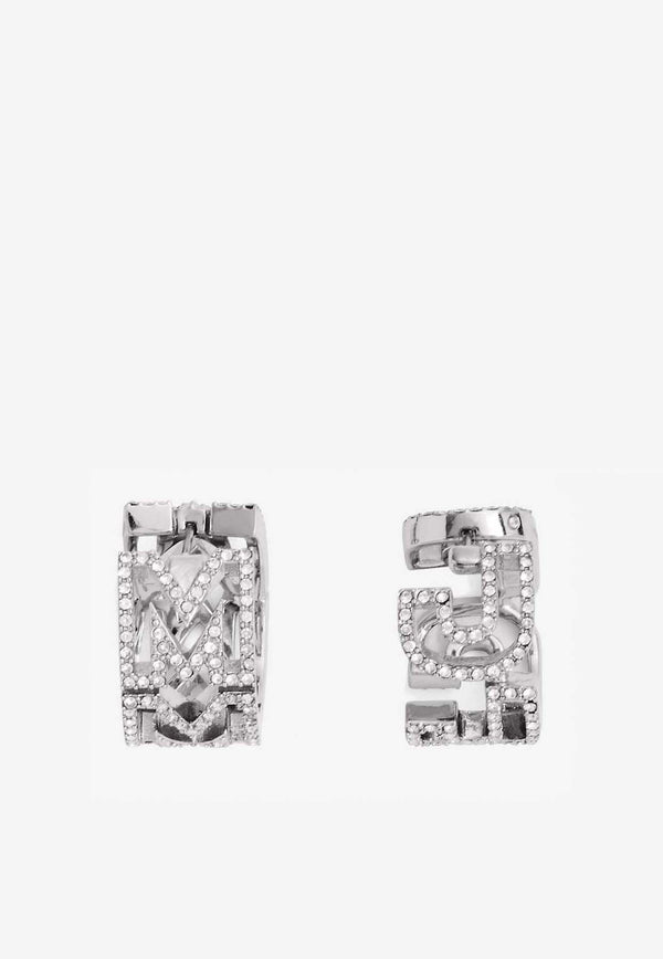 Marc Jacobs Monogram Crystal-Embellished Earrings 2R3JER001J67SILVER