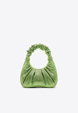 JW PEI Gabbi Crystal-Embellished Hobo Bag Green 2T34-7EL/O_JWPEI-GR