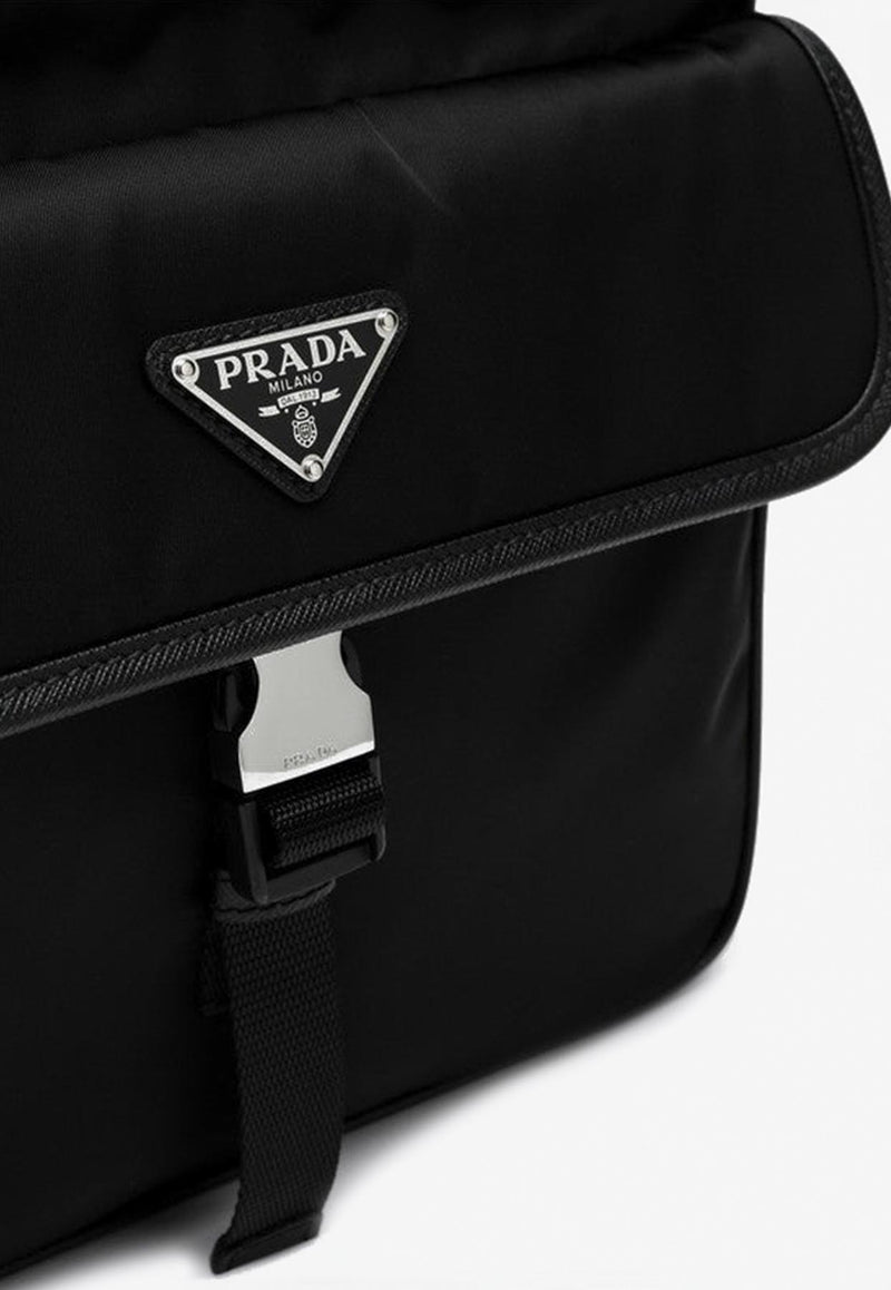 Prada Triangle Logo Messenger Bag Black 2VH119XOO2DMH/Q_PRADA-F0002