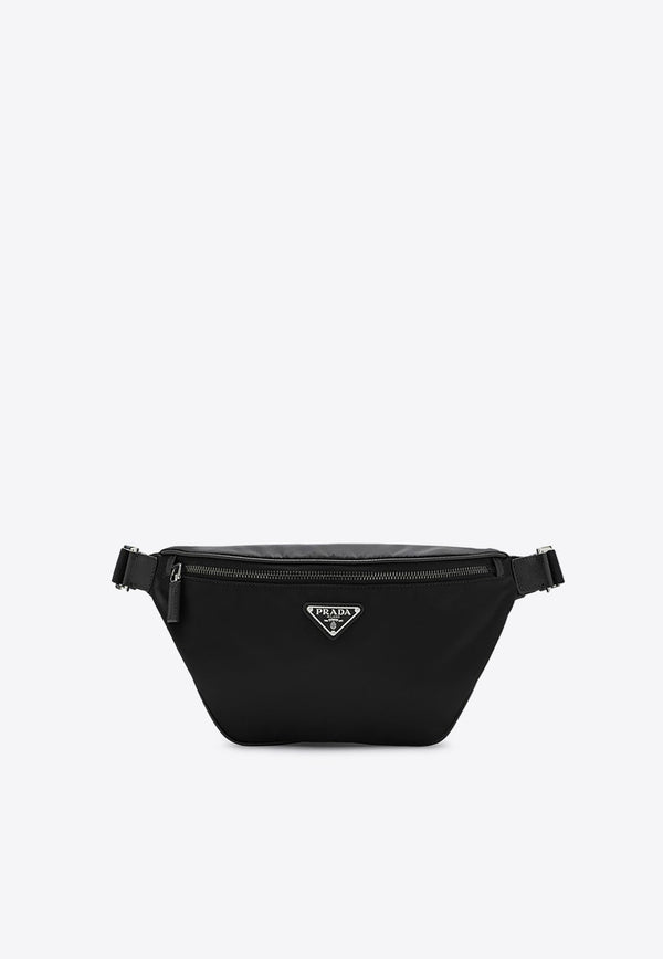 Prada Triangle Logo Re-Nylon Belt Bag Black 2VL033OOM2DMH/P_PRADA-F0002