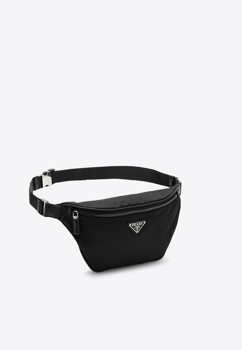 Prada Triangle Logo Re-Nylon Belt Bag Black 2VL033OOM2DMH/P_PRADA-F0002