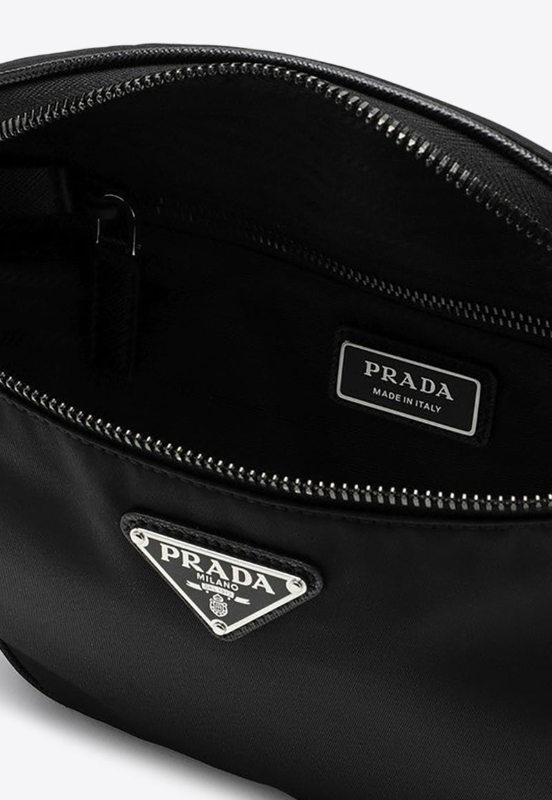 Prada Triangle Logo Re-Nylon Belt Bag Black 2VL033OOM2DMH/P_PRADA-F0002