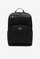 Prada Triangle Logo Re-Nylon Backpack Black 2VZ104OOO2DMG/Q_PRADA-F0002