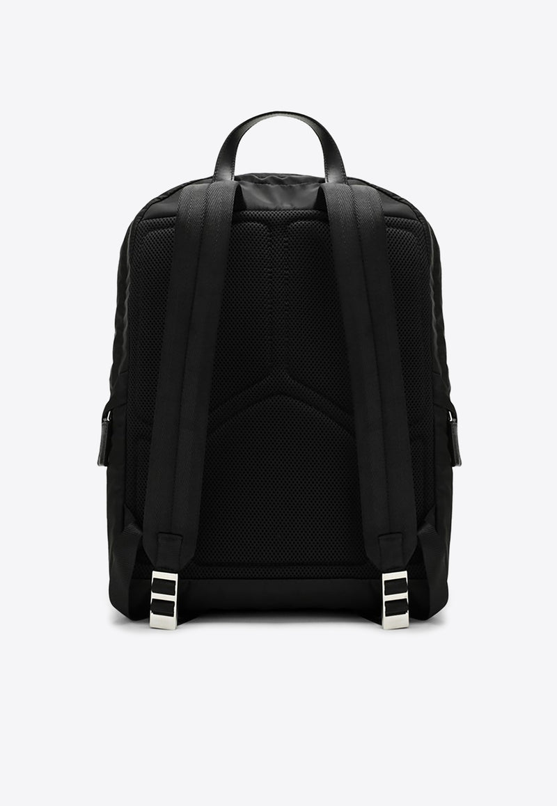 Prada Triangle Logo Re-Nylon Backpack Black 2VZ104OOO2DMG/Q_PRADA-F0002