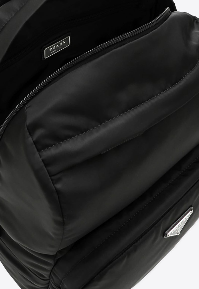 Prada Triangle Logo Re-Nylon Backpack Black 2VZ104OOO2DMG/Q_PRADA-F0002