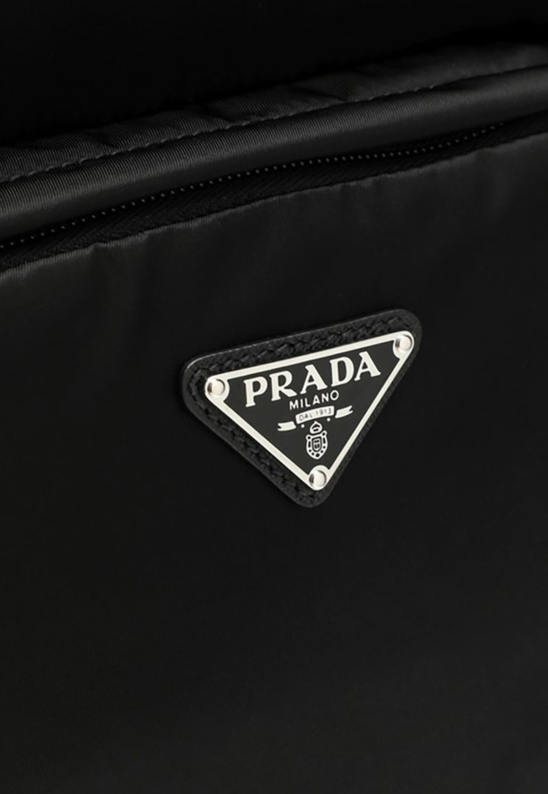 Prada Triangle Logo Re-Nylon Backpack Black 2VZ104OOO2DMG/Q_PRADA-F0002