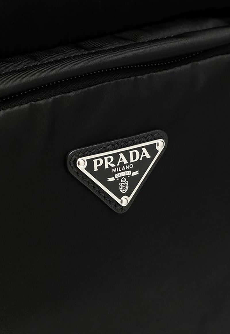 Prada Re-Nylon Triangle Logo Backpack Black 2VZ104OOO2DMG/P_PRADA-F0002