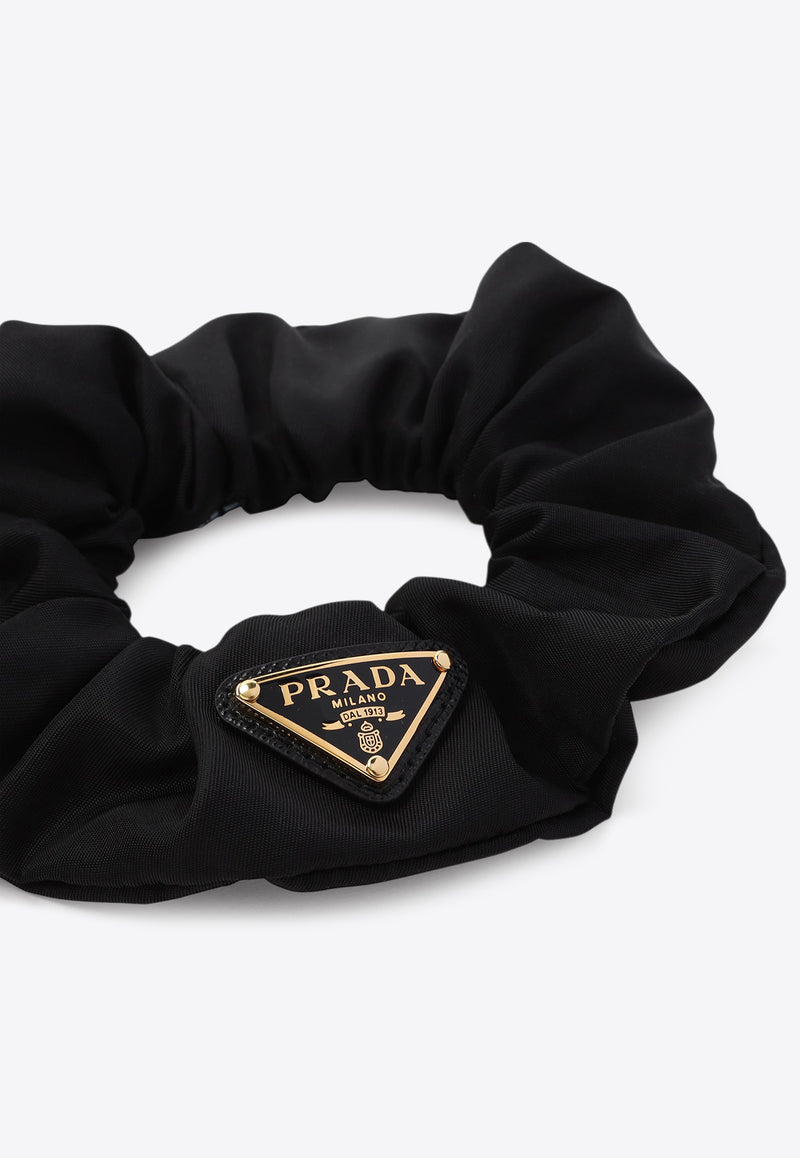 Triangle Logo Enamel Scrunchie