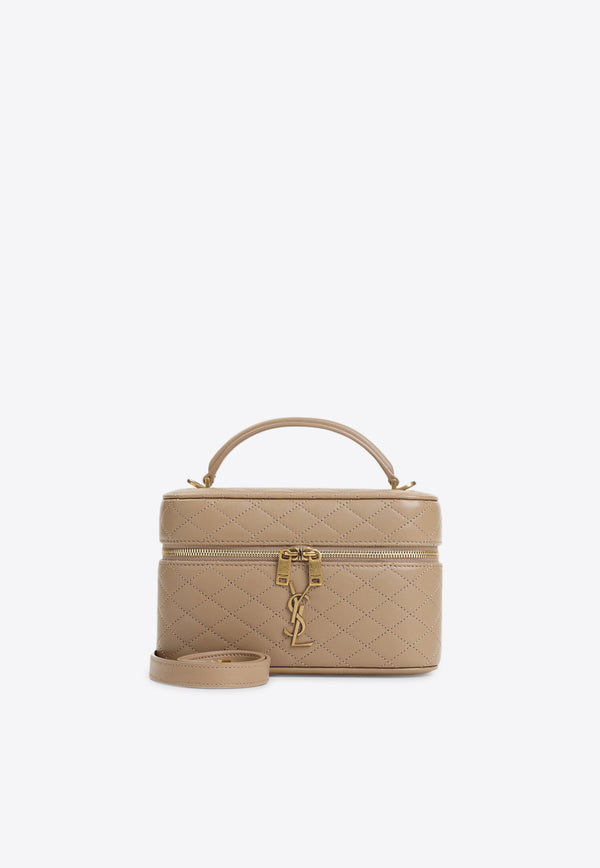 Gaby Quilted Leather Vanity Bag