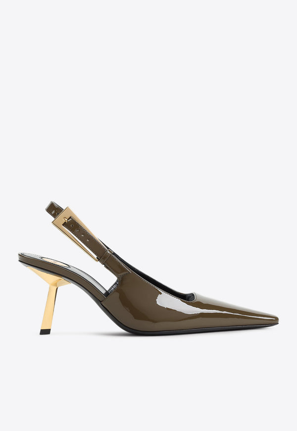 Lee 75 Patent Leather Slingback Pumps