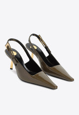 Lee 75 Patent Leather Slingback Pumps