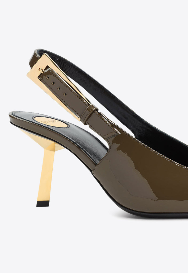 Lee 75 Patent Leather Slingback Pumps