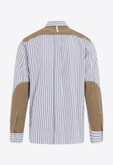 Long-Sleeved Paneled Shirt