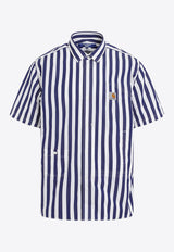 X Carhartt Striped Short-Sleeved Shirt