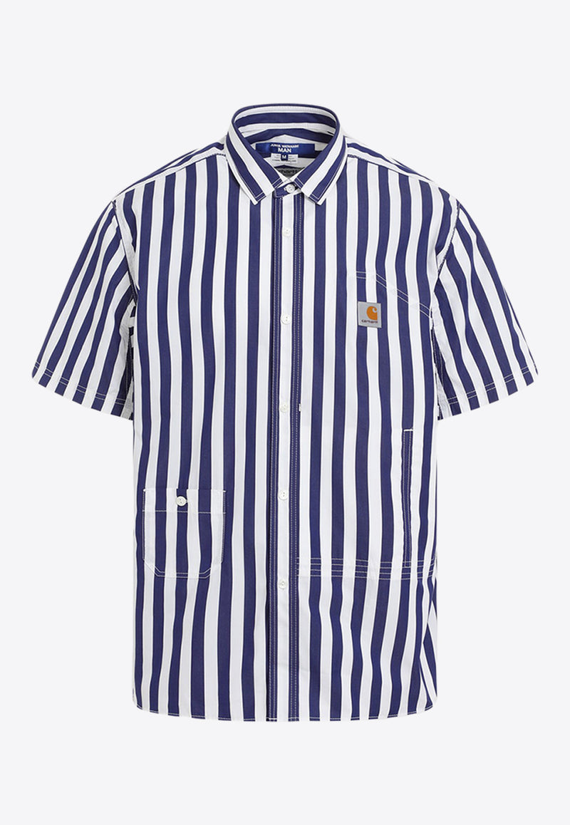 X Carhartt Striped Short-Sleeved Shirt