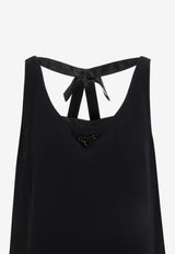 Sleeveless Bows Mini Dress