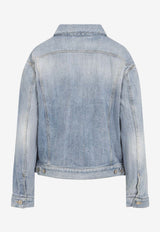 Standing Collar Denim Jacket