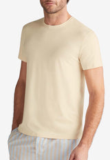 Derek Rose Basel Micro Modal T-shirt Ecru 3048-BASE017ECRBEIGE