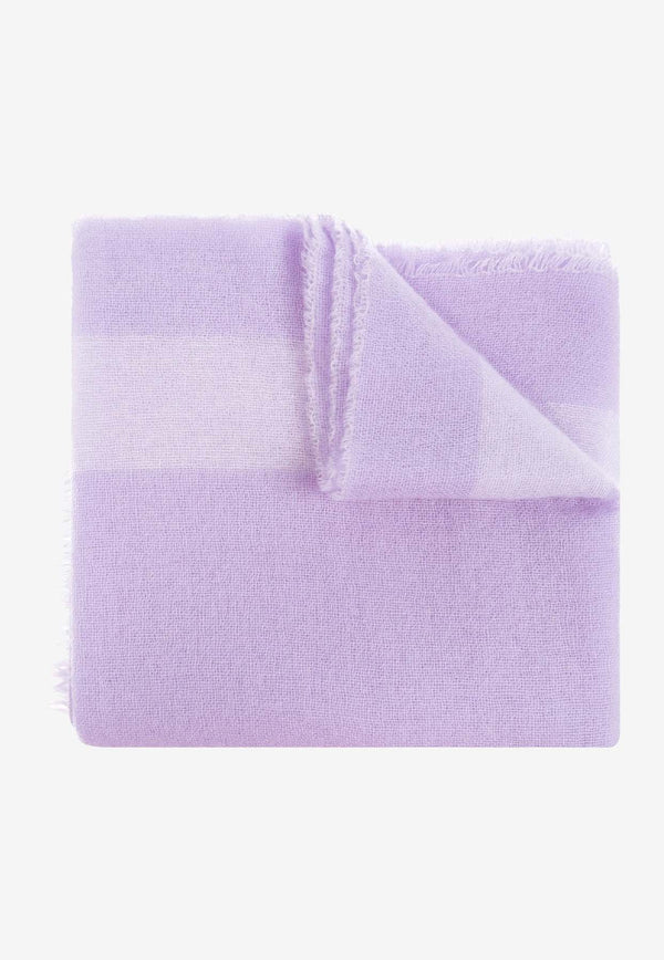 Moschino Logo Cashmere Scarf  Lilac 30826- M3258LILAC/LAVENDAR