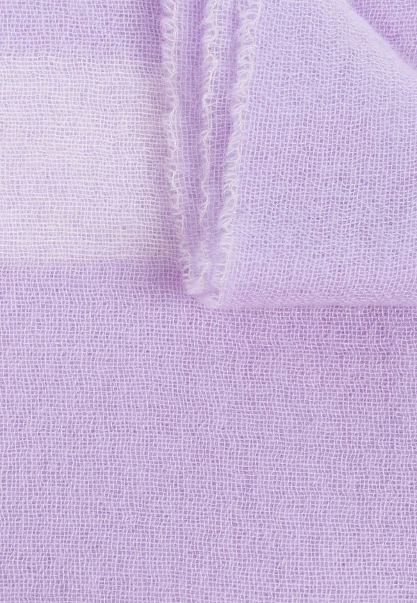 Moschino Logo Cashmere Scarf  Lilac 30826- M3258LILAC/LAVENDAR