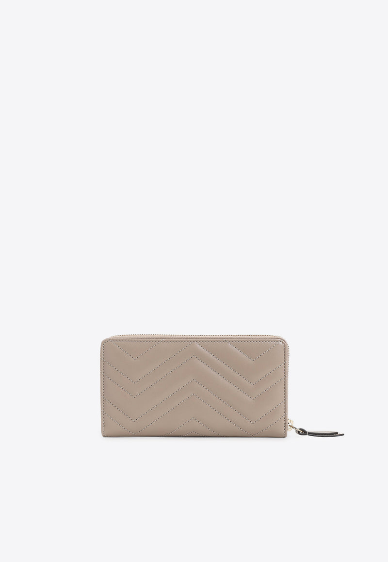 GG Logo Quilted Leather Wallet