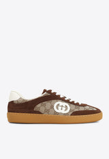 G74 Interlocking G Suede Sneakers