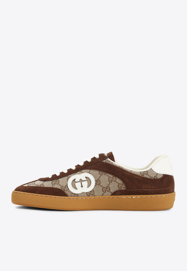 G74 Interlocking G Suede Sneakers