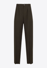 Wool Baggy Tailored Pants