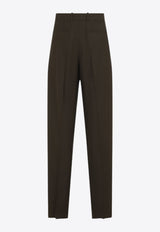 Wool Baggy Tailored Pants