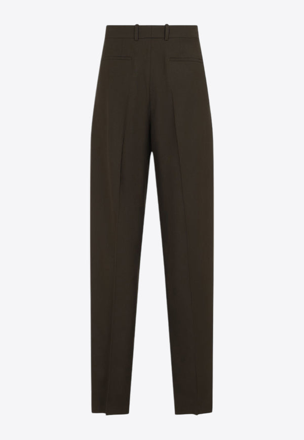 Wool Baggy Tailored Pants