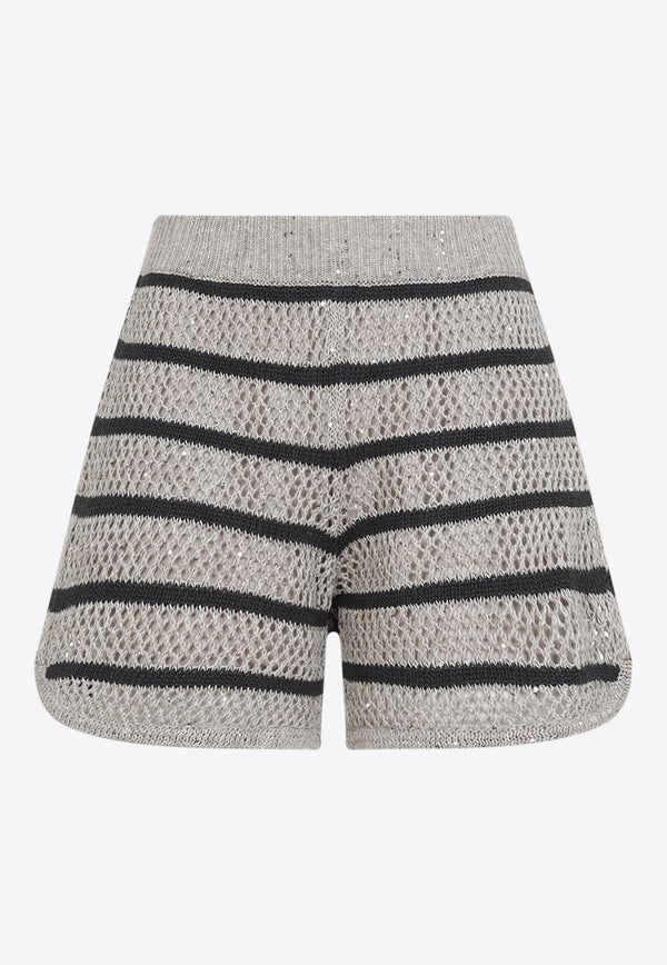 Striped Knit Short