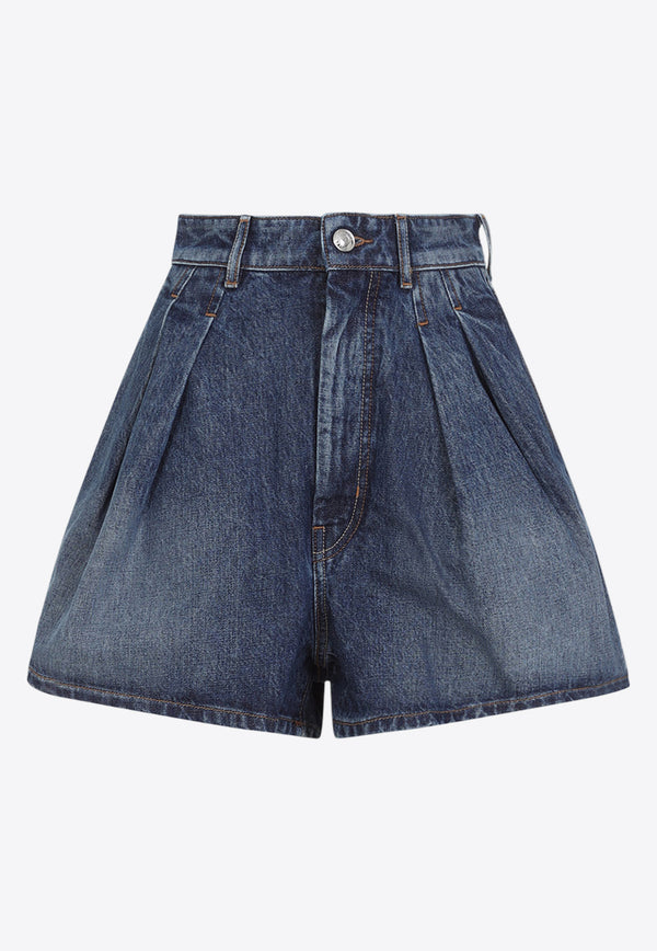 Ghirba High-Waist Denim Shorts