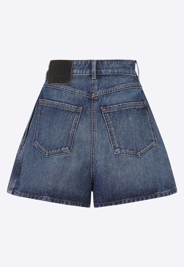 Ghirba High-Waist Denim Shorts