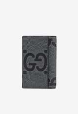 GG Logo Grained Leather Cardholder