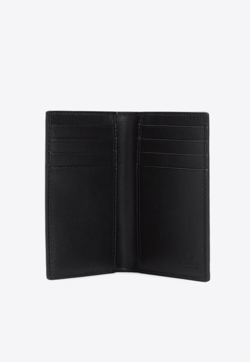 GG Logo Grained Leather Cardholder