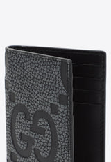 GG Logo Grained Leather Cardholder