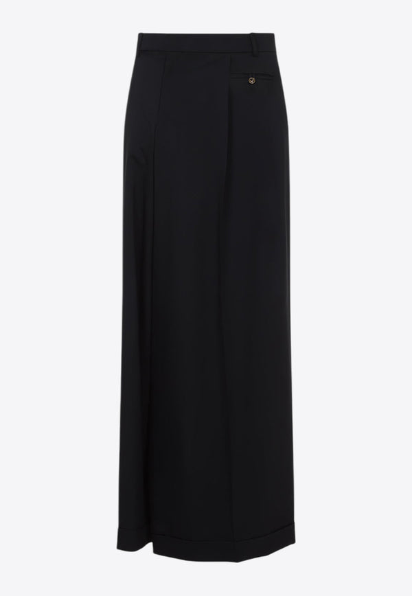 Pleated Maxi Skirt