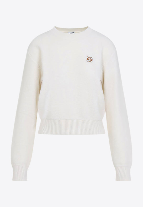 Anagram Embroidered Crewneck Sweater