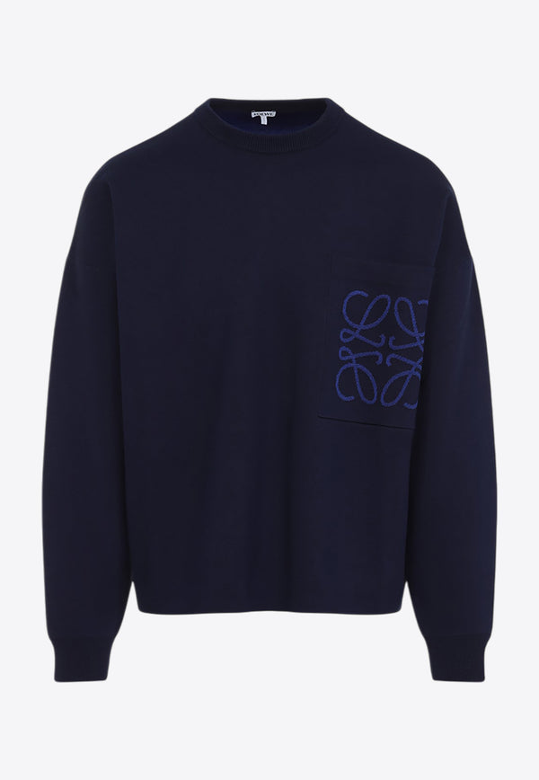 Anagram Embroidered Sweater